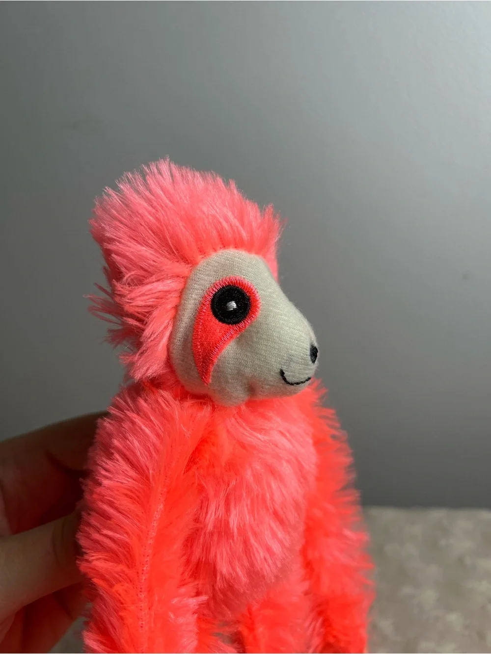 Goffa Three Toed Sloth Plush Stuffed Animal Toy Neon Orange 10